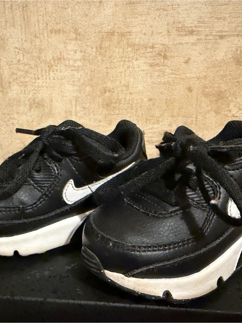 Nike Kids Black and White Low-Top Sneakers